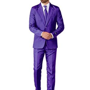 Opposuits Solid Purple Suitmeister Anzug, Violett, L