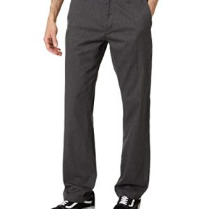 Volcom Herren Frickin Modern Fit Stretch Chino Hose, Dunkelgrau meliert, 42W / 34L