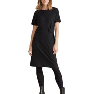 Street One Damen Festliches Jersey Kleid Schwarz 40
