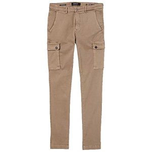 Replay Herren Cargo-Hose Jaan Slim-Fit Hyperflex mit Stretch, Sand 020 (Braun), 31W / 34L