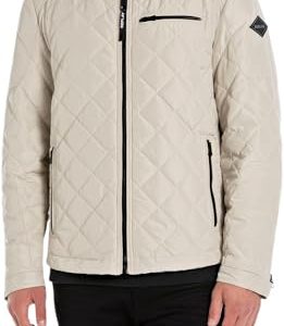 Replay Herren Steppjacke Übergangsjacke ohne Kapuze, Sand 993 (Elfenbein), M