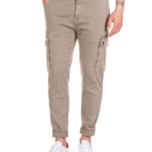 Replay Herren Cargo-Hose Jaan Slim-Fit Hyperflex mit Stretch, Sand 020 (Braun), 28W / 32L