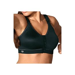 Anita Active Damen Sport Frontline Open BH, schwarz 001, 85C