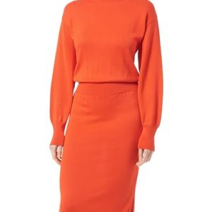 Tamaris Damen Barrio Knit Dress, Fiery Red, 36