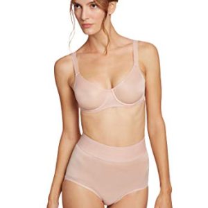 Wolford Damen Sheer Touch Control Panty, Frauen Slip,Unterhose,Shapewear,Basic,enganliegend,figurbetont,formend,3040 rosepowder,40