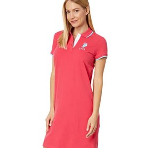 U.S. Polo Assn. Polokleid mit drei Kronen, Rouge Red, Medium