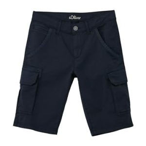 s.Oliver Junior Jungen, Seattle Cargo Bermuda, Slim Fit, Blue_5952, 176 / REG