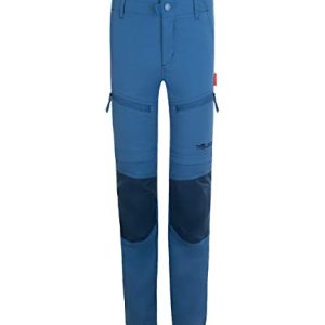 Trollkids Nordfjord Slim Fit Trekking Hose Zip Off, Mitternachtsblau, Größe 140