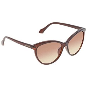 Calvin Klein Sonnenbrille für Damen 001, Kristallbraun, 58mm, 14mm, 140mm