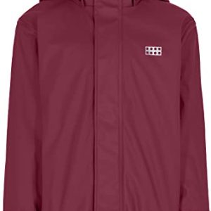 Lego Wear Mädchen Lwjipe 708 - foret regnjakke Regenjacke, Bordeaux, 128 EU