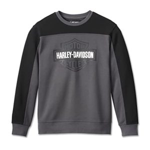 Harley-Davidson Pullover Dark Grey Colorblock, M