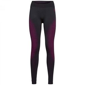 Odlo Damen Funktionsunterwäsche Lange Hose PERFORMANCE WARM ECO, festival fuchsia - black, L