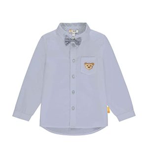 Steiff Jungen Hemd Langarm Shirt, Kentucky Blue, 98 EU