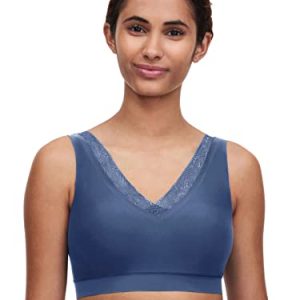 Chantelle SOFTSTRETCH, Bügelloser BH Mit Soft Cups, Spitzenausschnitt, Unnsichtbare Unterwäsche für Damen, Ceramic, XS-S