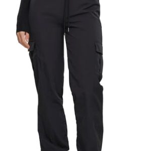 Urban Classics Damen TB6159-Ladies Nylon Cargo Pants Hose, Black, XXL