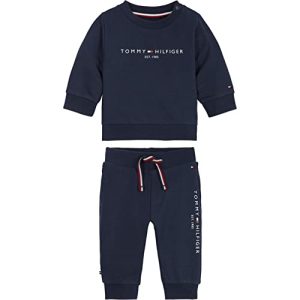 Tommy Hilfiger Kinder Unisex Jogginganzug Sweatpants Stretch, Blau (Twilight Navy), 62
