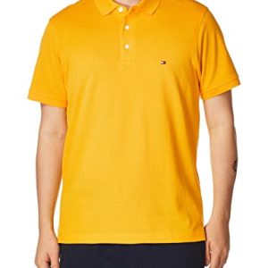 Tommy Hilfiger MW0MW17770 Poloshirt für Herren, Bernstein Glow, XL