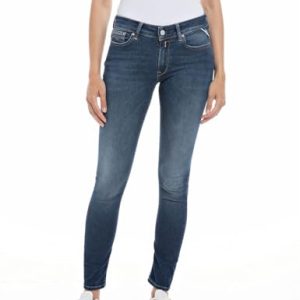 Replay Damen Jeans New Luz Skinny-Fit Hyperflex mit Stretch, Dark Blue 007 (Blau), 24W / 30L