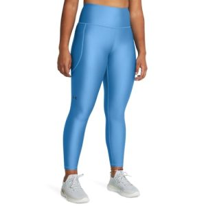 Under Armour HeatGear Damen-Leggings, hoher rutschfester Bund, knöchelhoch, (444) Viral Blue/Black, X-Klein
