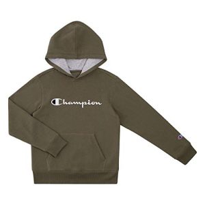 Champion Kinder-Sweatshirt, Youth Heritage, aus Fleece, zum Überziehen mit Kapuze - Gr�n - Medium