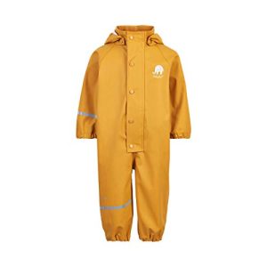 CeLaVi Unisex Basic PU rain Suit Regenmantel, Gelb, 80