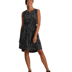 Royal Robbins Spotless Traveler Tank Dress Asphalt Alamere Print XS