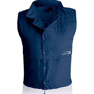 E.COOLINE PowerVital KühlWeste Unisex - Erwachsene mit Nierenschutz-112-119 cm Brustumfang-Blau