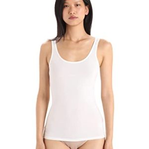 Icebreaker Damen Siren Tank Top - Sporttop Damen - Merinowolle Unterwäsche - Snow, M