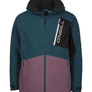 O'Neill Europe Men's Jigsaw Jacket, Deep Teal Colour Block, S