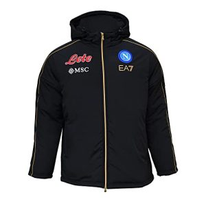SSC Napoli Herren Saison 21/22 Lange Jacke, Blau Marineblau/Gold, L