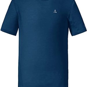 Schöffel Herren T Shirt Osby M, Funktionsshirt aus nachhaltigem Material, schnelltrocknendes Wandershirt mit kühlendem Effekt, dress blues, 50