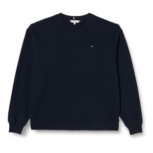 Tommy Hilfiger Damen Sweatshirt Reg Flag On Chest Swtshrt ohne Kapuze, Blau (Desert Sky), L