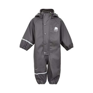 CeLaVi Unisex Basic PU rain Suit Regenjacke, Grey, 90