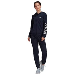 Adidas Womens Tracksuit W Lin Ft Ts, Legend Ink/White, H07869, L