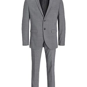 JACK & JONES Herren Jprsolaris Suit Noos Anzug, Light Grey Melange, 46 EU