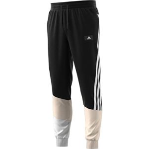 adidas Herren Sportbekleidung Colorblock Hose, Black-Wonder-Weiß, Klein