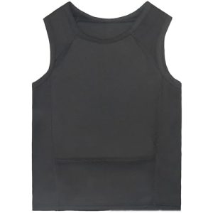 IIIA Level Kugelsichere Weste, schusssichere Weste militär, Taktische Sicherheitsschutzkleidung, stichfeste Kleidung Leicht Verdeckte Atmungsaktiv Für die Jagd, Reisen A,2XL