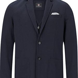 Jan Vanderstorm Herren Sakko 2Tlg Holmstein dunkelblau 3XL (XXXL) - 66