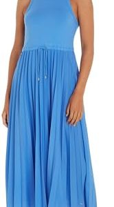Tommy Hilfiger Damen Kleid Midi Dress Ärmellos, Blau (Blue Spell), XL