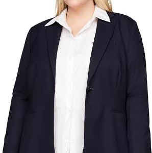 Tommy Hilfiger Damen Blazer Curve Elegant, Blau (Desert Sky), 52