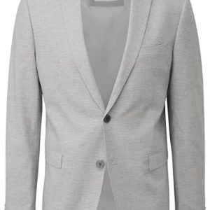 s.Oliver BLACK LABEL Herren 2142800 Business-Anzug Jacke, grau 91N8, 50