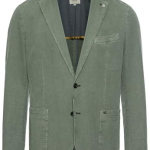 camel active Herren Casual Sakko aus Baumwoll-Leinen-Mix Grün menswear-50