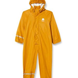 CeLaVi Unisex Basic PU rain Suit Regenjacke, Buckthorn Brown, 90