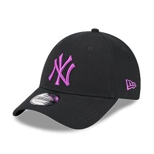 New Era NY Kappe Baseball Fanaccessoire New York Yankees MLB Cap Hut verstellbar schwarz lila - One-Size