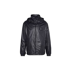 Armani Exchange Men's Modern Windbreaker, Black, X-Large
