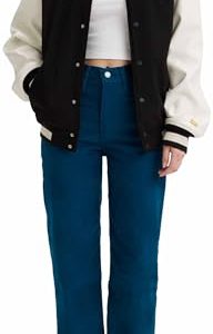 Levi's Damen Ribcage Straight Ankle Zip Jeans, Gibralter Sea Corduroy, 30W / 27L