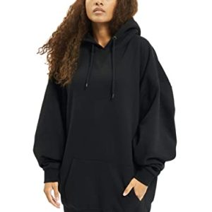 Urban Classics Damen Ladies Long Oversize Hoody Kapuzenpullover, Schwarz, 5XL EU