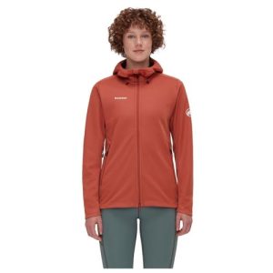 Mammut Women's Ultimate Vii So Hooded Women Softshell Jacket, Brick, L