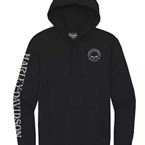 HARLEY-DAVIDSON Herren Hallmark Willie G Skull Motorrad Hoodie Biker Pullover mit Kapuze Männer Kapuzenpullover Pulli, 3XL