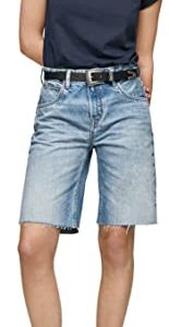 Pepe Jeans Damen Violette Bermuda Shorts, Denim-hq8, 29W EU